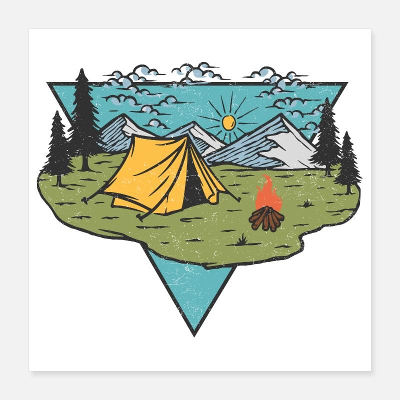 Camp Life Poster 16" x 16" (40x40 cm)