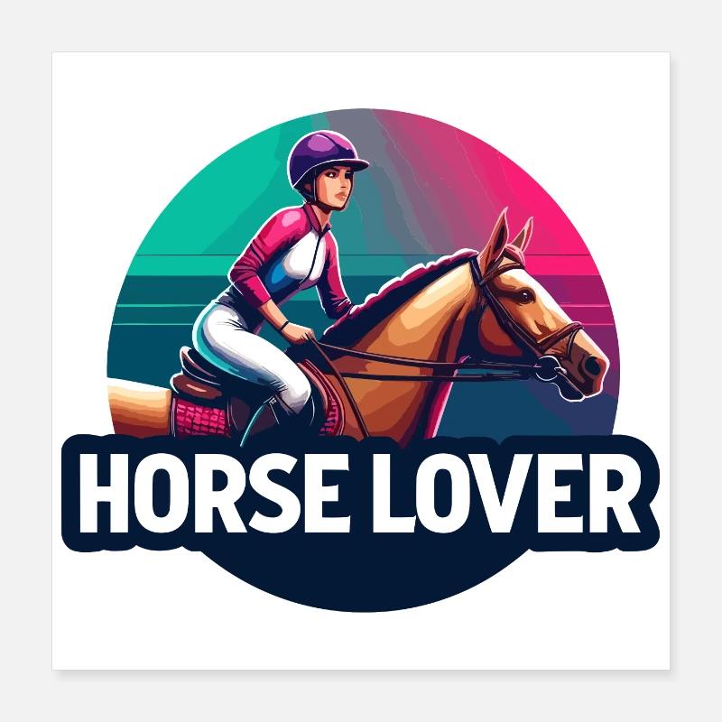 Reiter-Emblem Poster 40x40 cm
