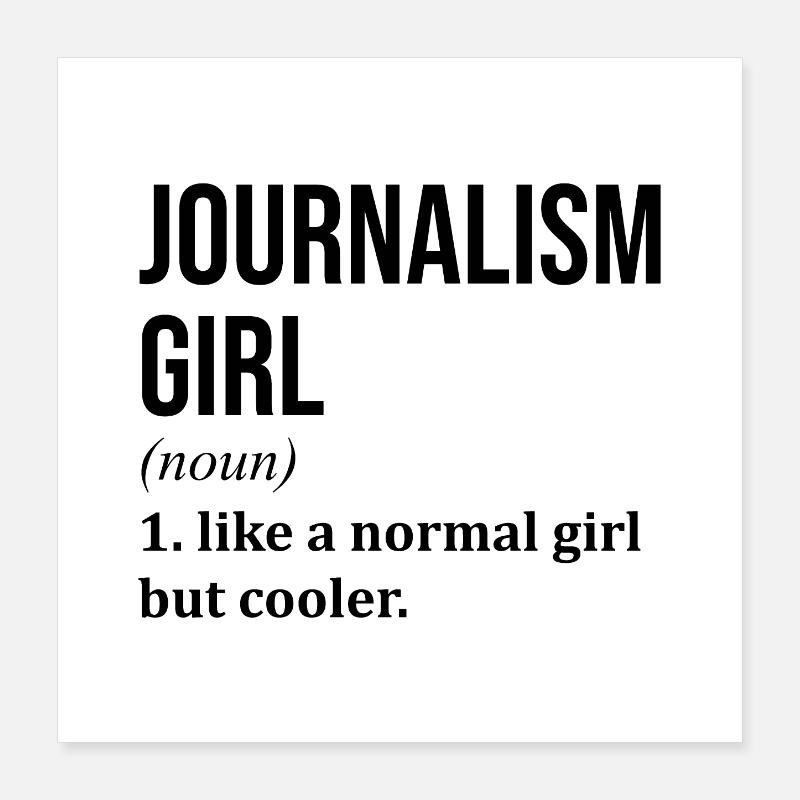 Journalist Poster 16" x 16" (40x40 cm)