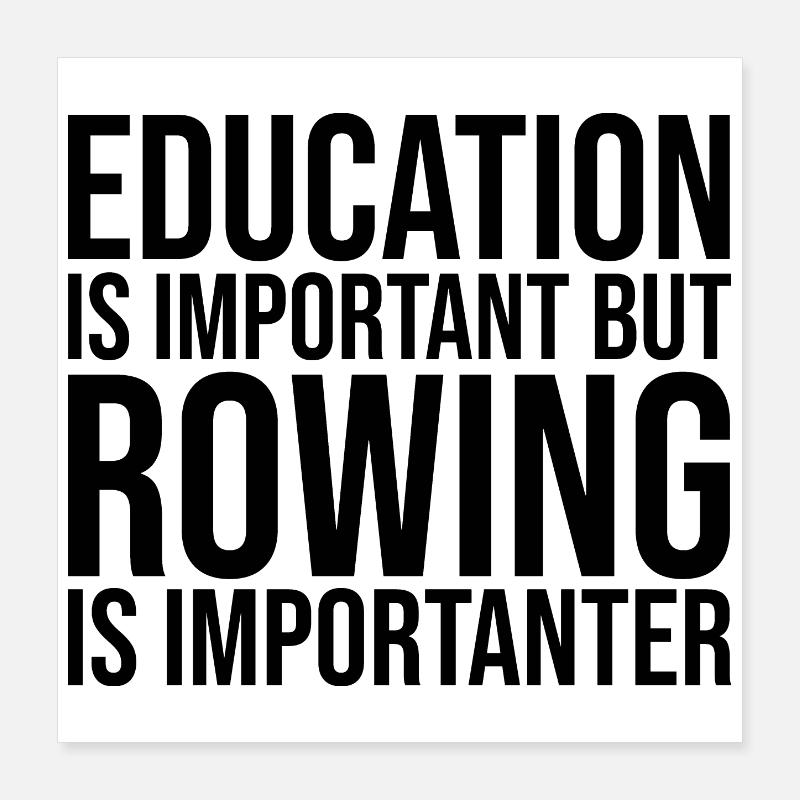 Rowing Poster 16" x 16" (40x40 cm)