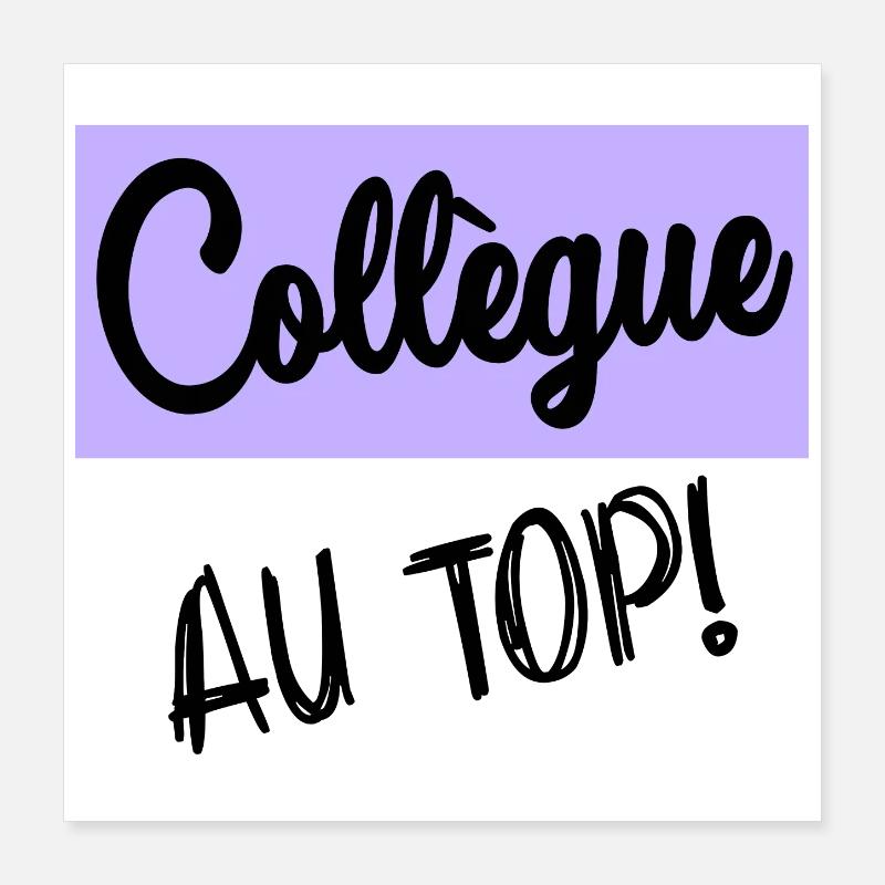 RETRAITE. COLLEGUE Poster 40 x 40 cm