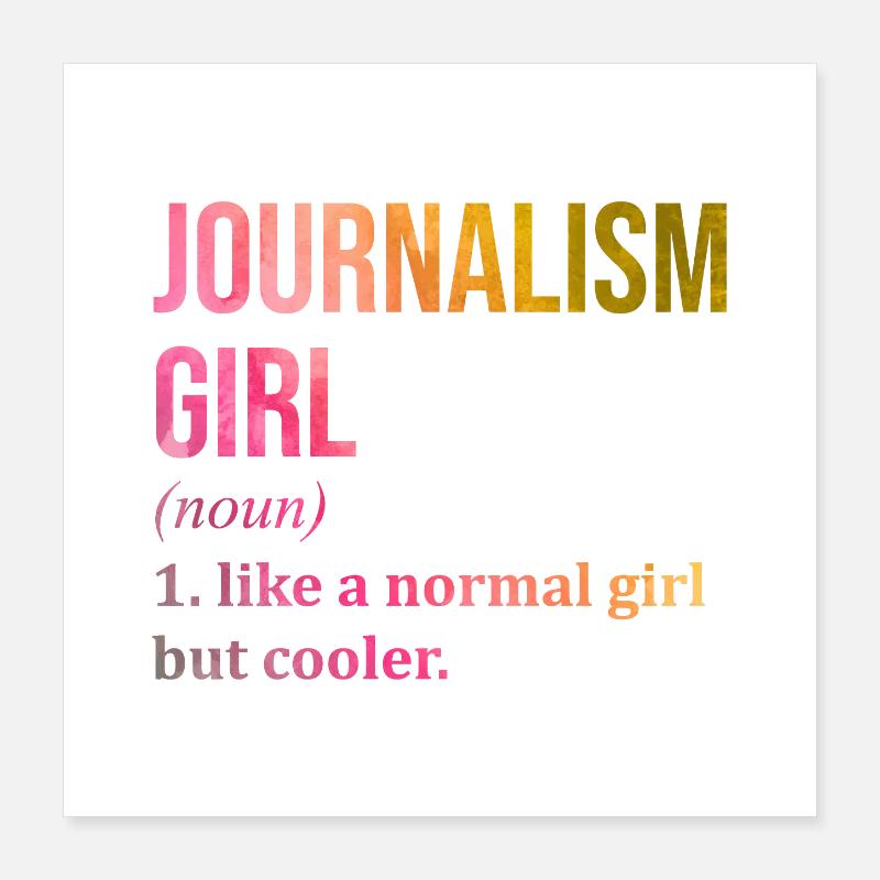 Journalist Poster 16" x 16" (40x40 cm)