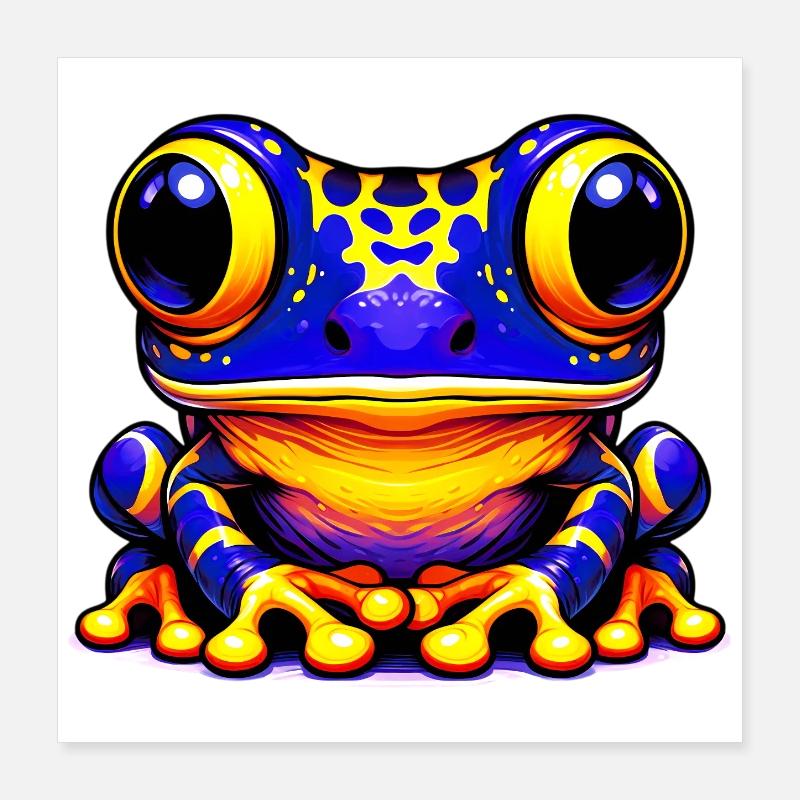 Frosch Poster 40x40 cm