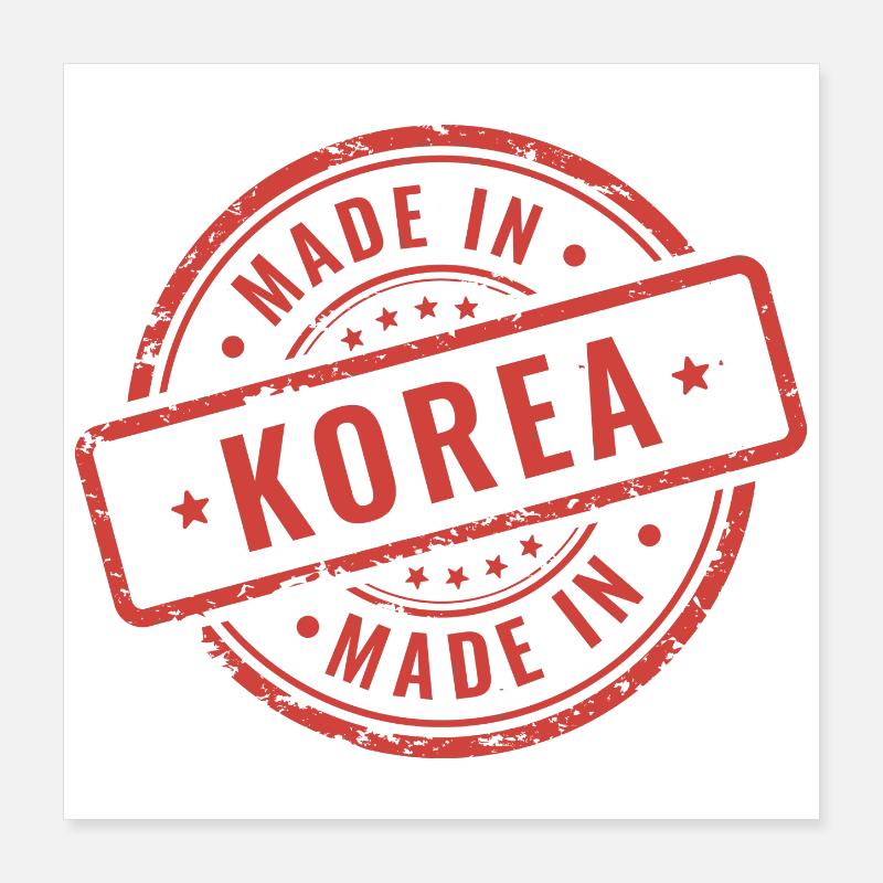 Fabriqué en Corée – Metaphor Design Poster 40 x 40 cm