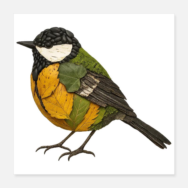 Superbe illustration dans le design de la nature Poster 40 x 40 cm