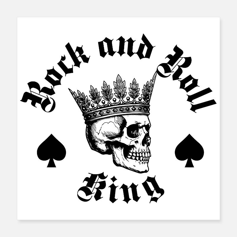 Le roi du rock and roll Poster 40 x 40 cm