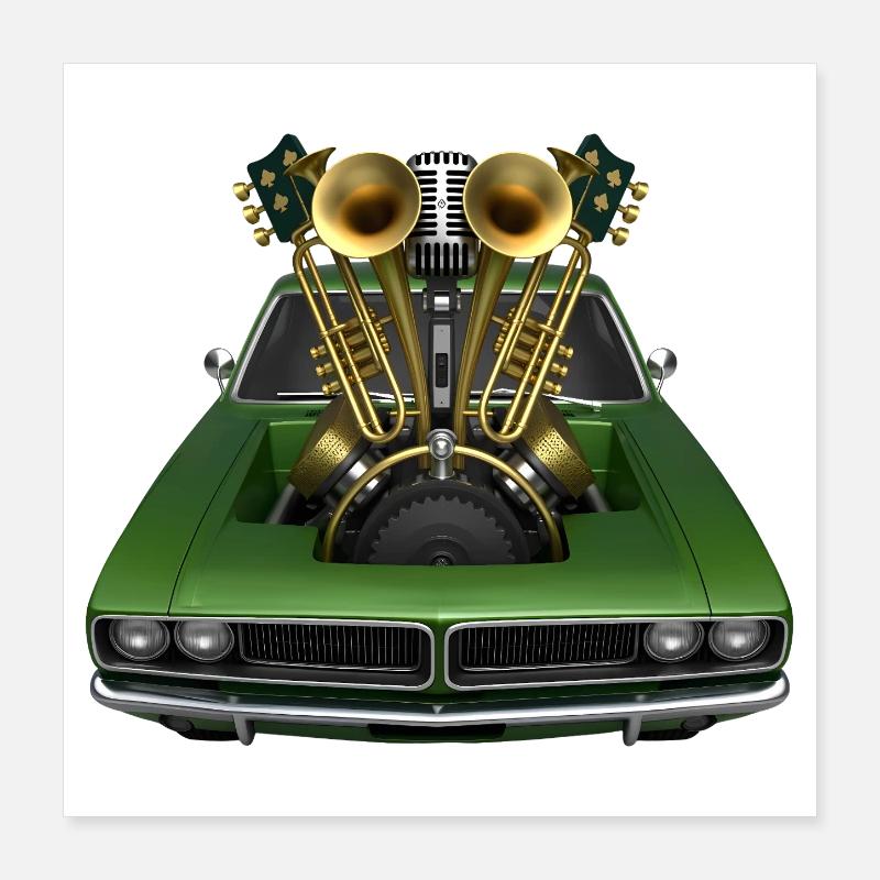 BRASS BAND – Ton & Bild Poster 40x40 cm