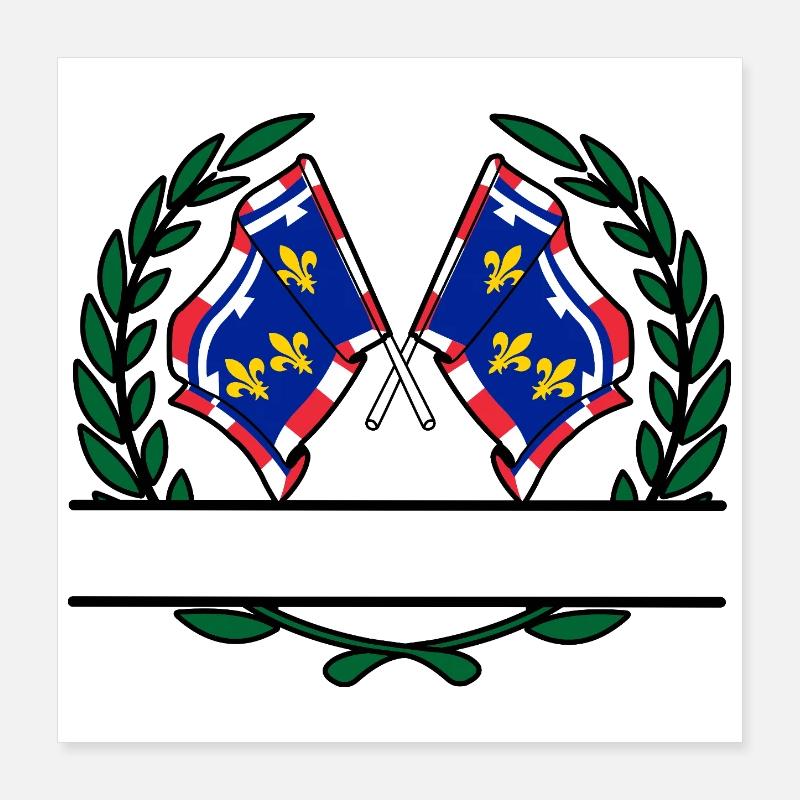 Centre-Val de Loire Namespace Poster 40x40 cm