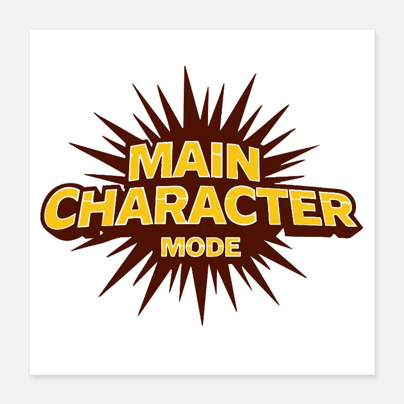 Mode personnage principal – Déclaration forte Poster 40 x 40 cm