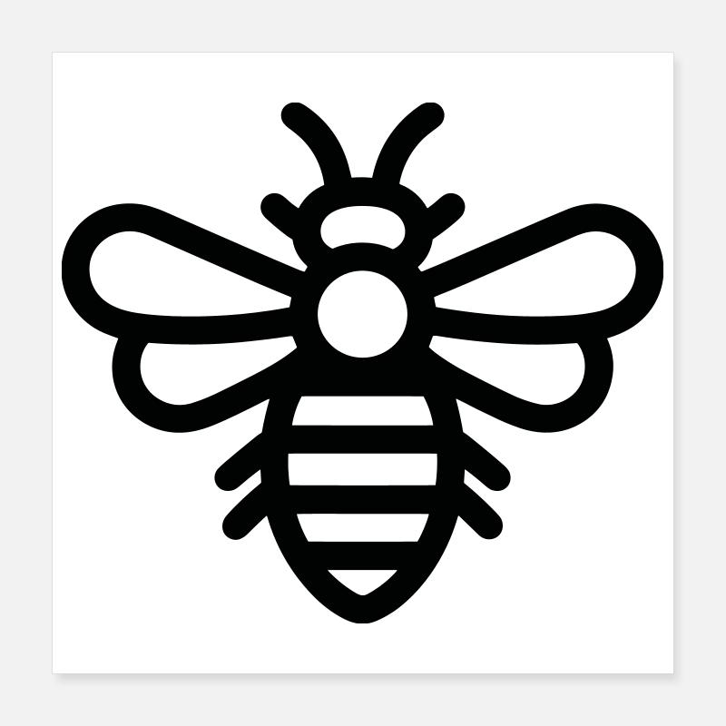 Abeille Poster 40 x 40 cm