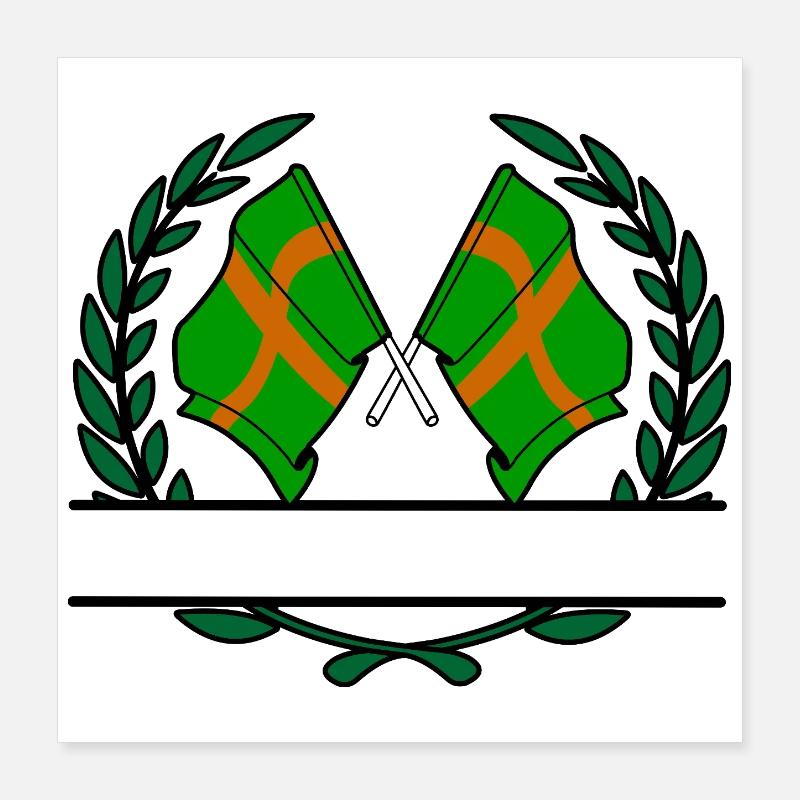 Nijmegen Walking Crest Custom Poster 16" x 16" (40x40 cm)