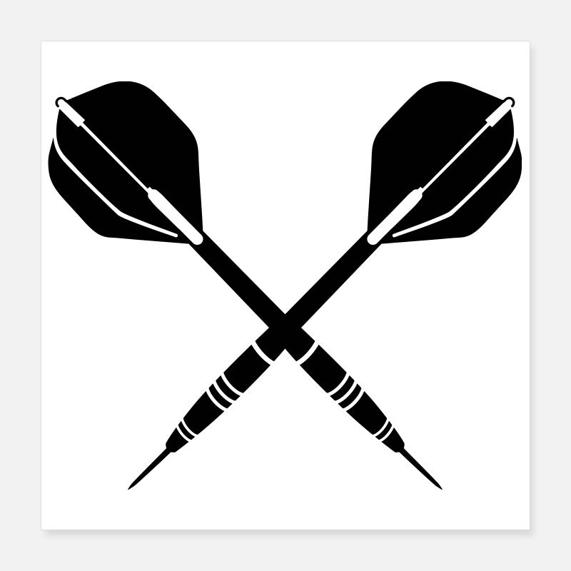 darts Poster 40x40 cm