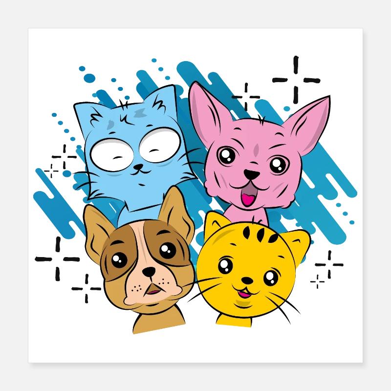 enfants Poster 40 x 40 cm