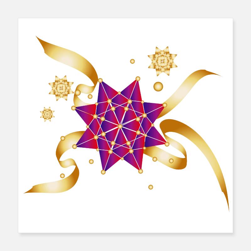beautiful gift bow for Christmas Poster 16" x 16" (40x40 cm)
