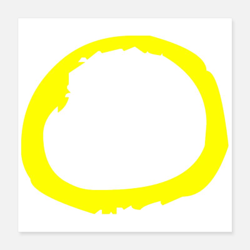 Buchstabe O Poster 40x40 cm