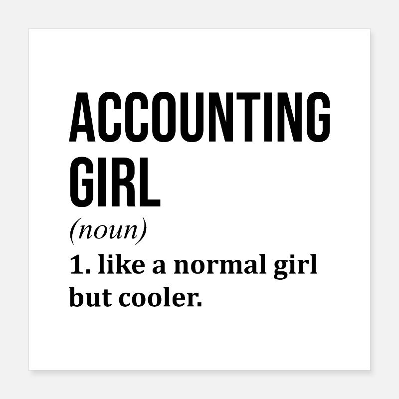 Accountant Poster 16" x 16" (40x40 cm)
