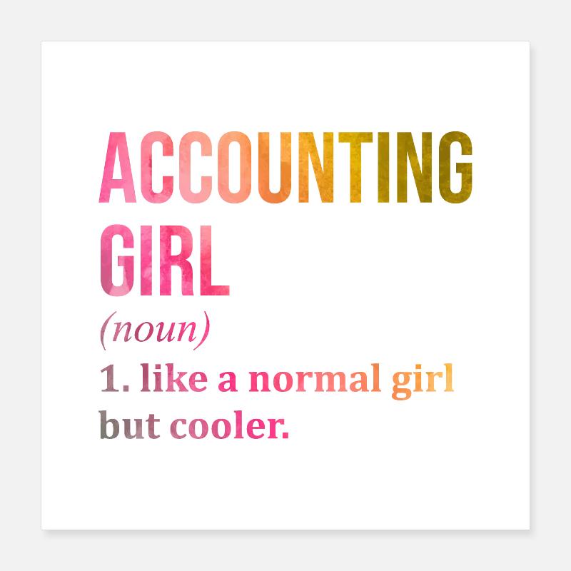 comptable Poster 40 x 40 cm