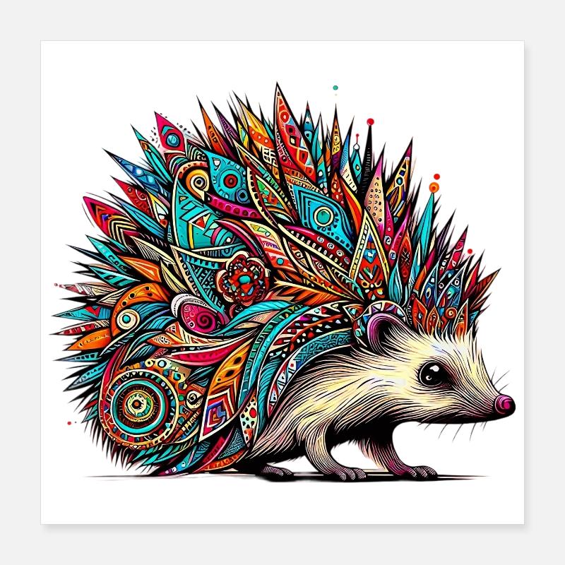Igel Poster 40x40 cm