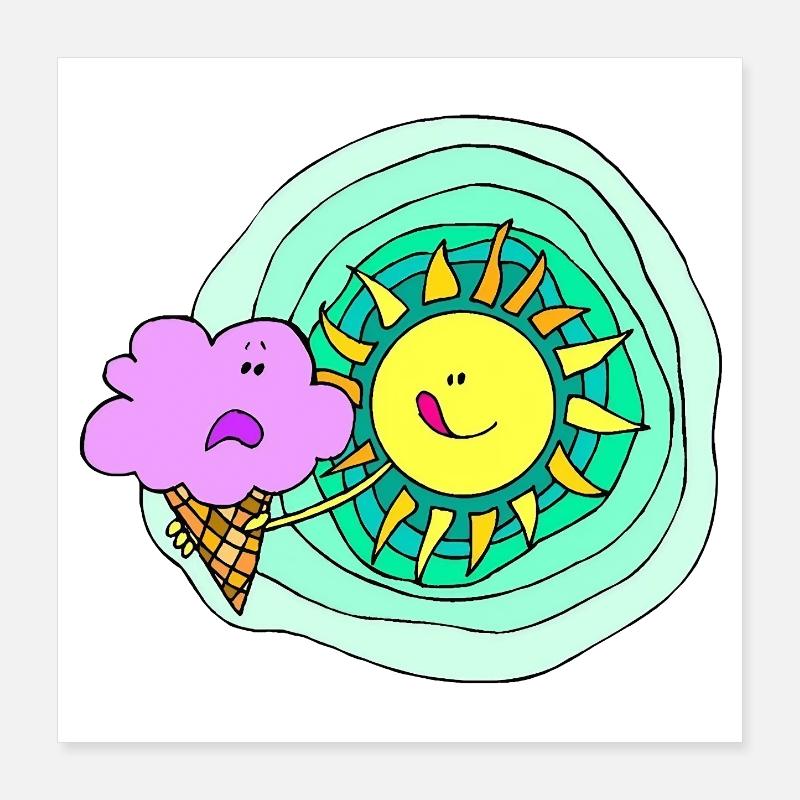Baby Collection Summer Sun 05 Poster 16" x 16" (40x40 cm)