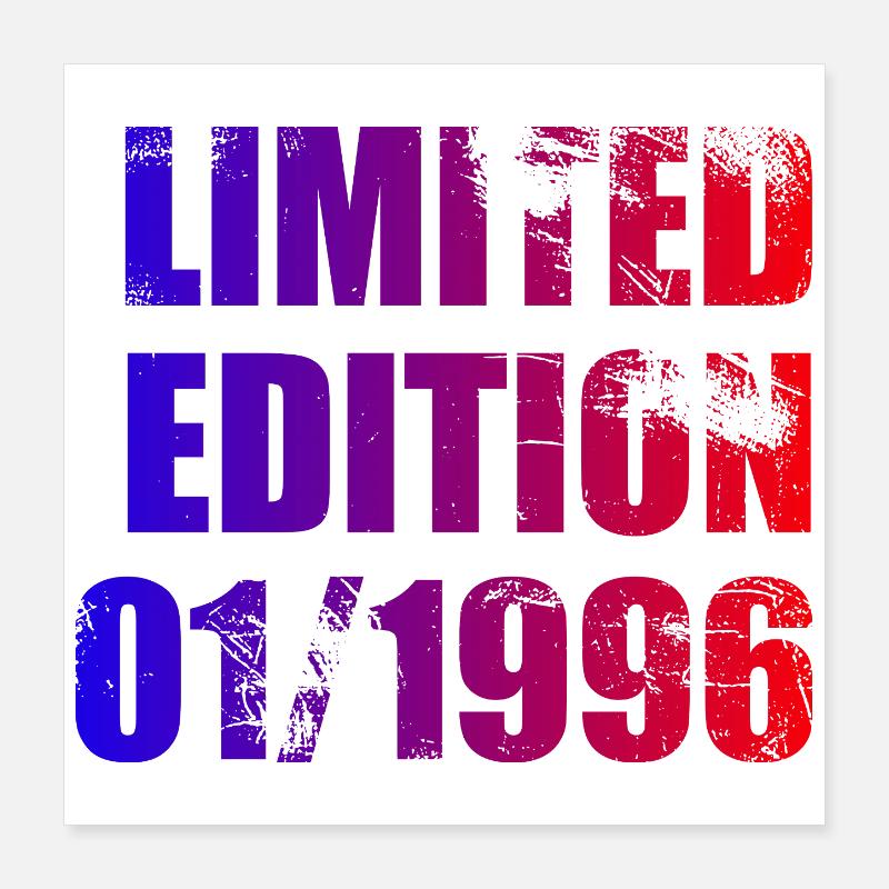 30e anniversaire Édition Limitée 01/1996 Poster 40 x 40 cm
