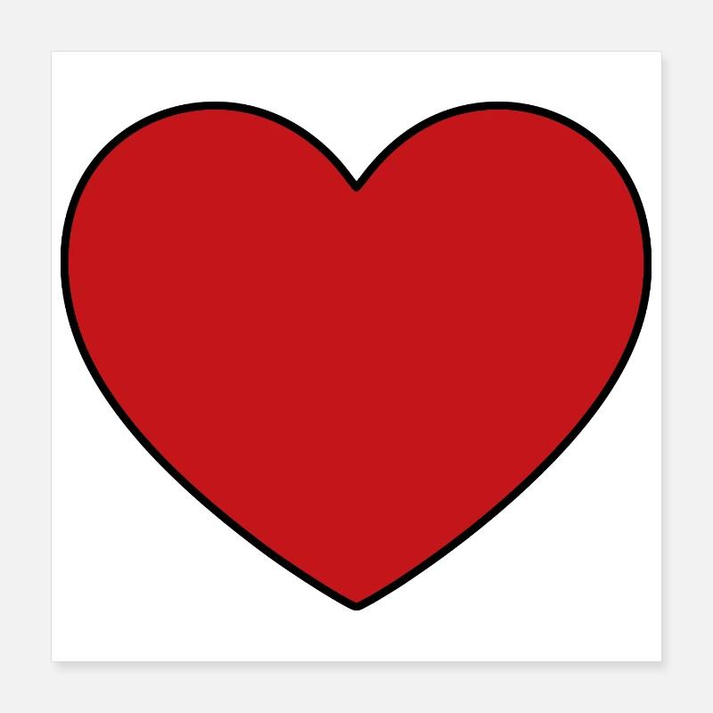 Saint-Valentin Cœur Rose, St.valentin Poster 40 x 40 cm