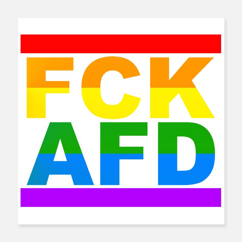 FCK AfD Poster 40 x 40 cm