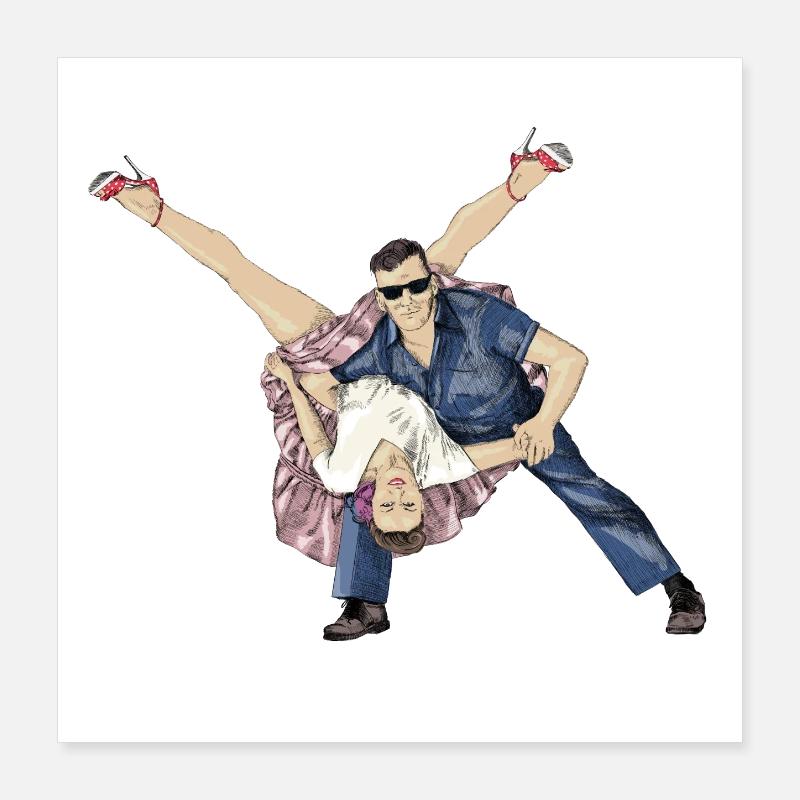 Rock and Roll Poster 40 x 40 cm