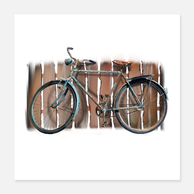 Fahrrad retro Poster 40x40 cm