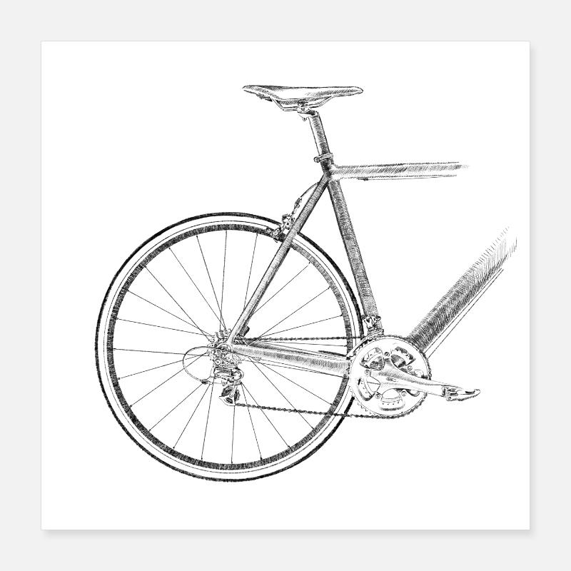 vélo de course Poster 40 x 40 cm