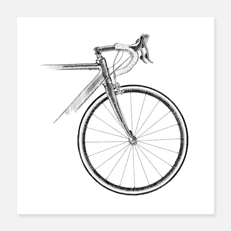 vélo de course Poster 40 x 40 cm