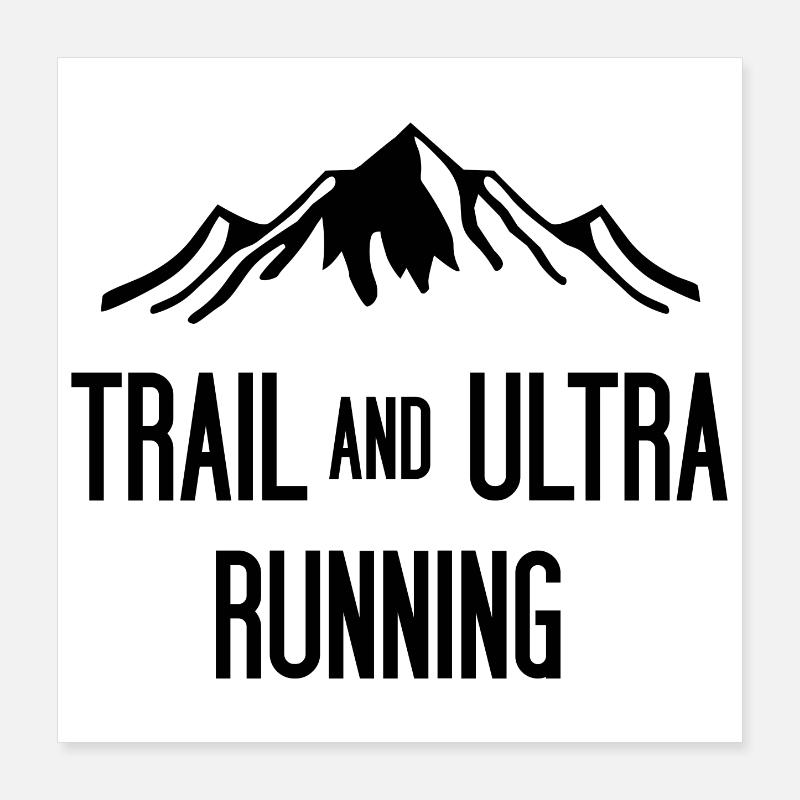 Trail- und Ultraläufe Poster 40x40 cm