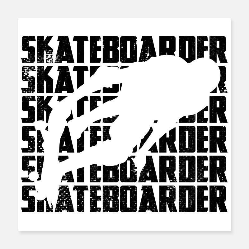 Skateboarder Poster 40x40 cm