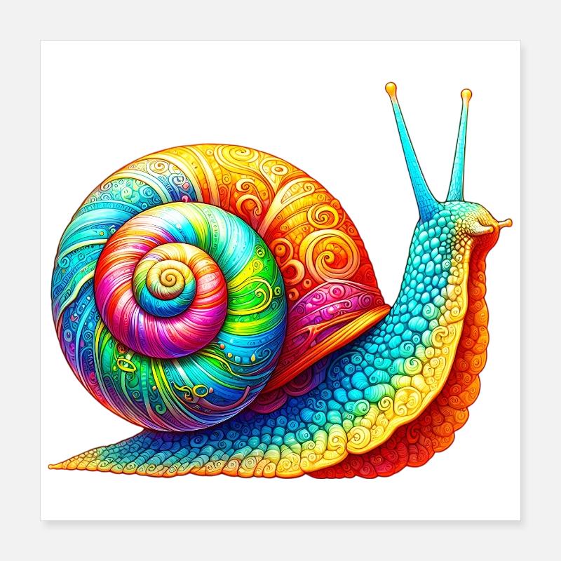 Escargot Poster 40 x 40 cm