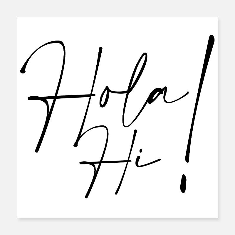 Hello Hi Poster 16" x 16" (40x40 cm)