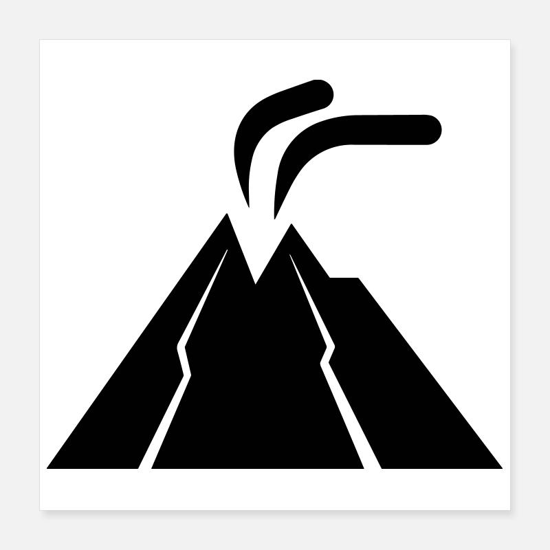 volcano Poster 16" x 16" (40x40 cm)
