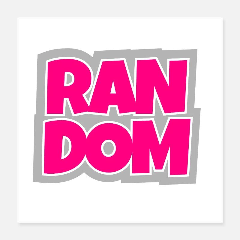 Random - chaotic and absolutely trendy. Poster 16" x 16" (40x40 cm)