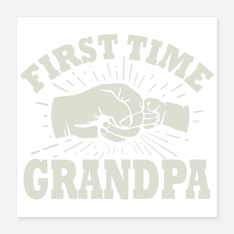 Papy en devenir pour la première fois Poster 40 x 40 cm