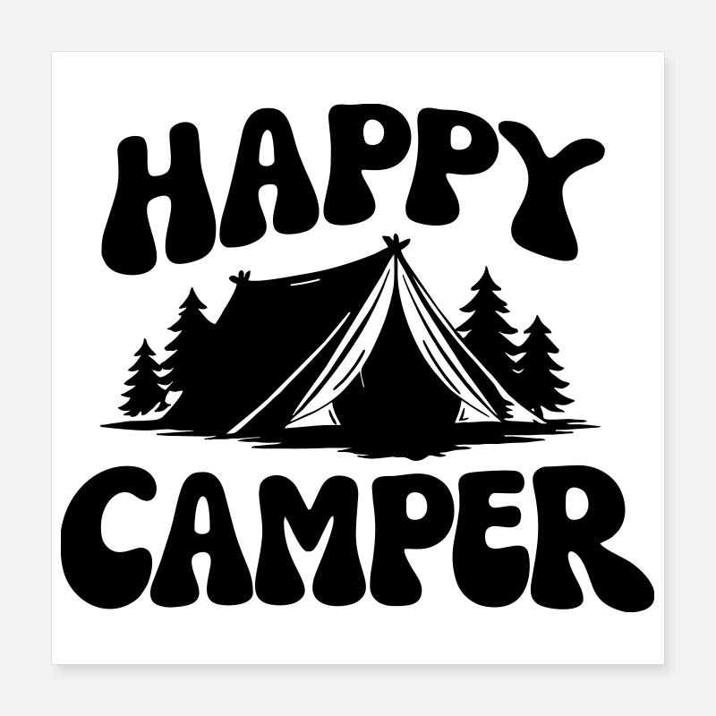 Camper Poster 40x40 cm