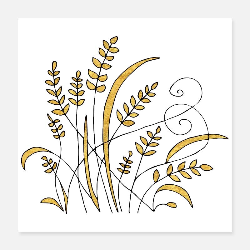 Fleur Poster 40 x 40 cm