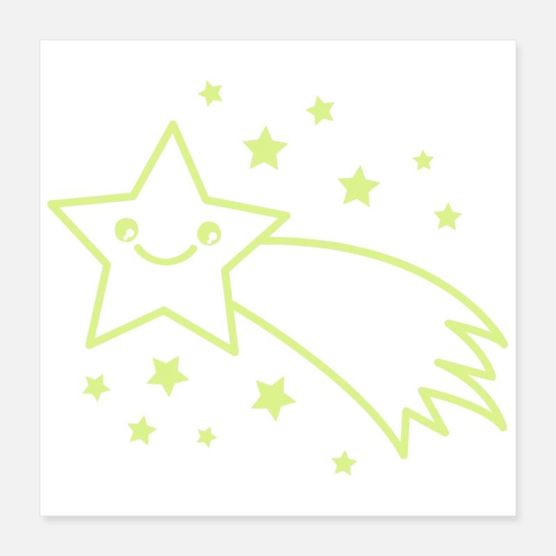 Shooting Star Flight Poster 16" x 16" (40x40 cm)