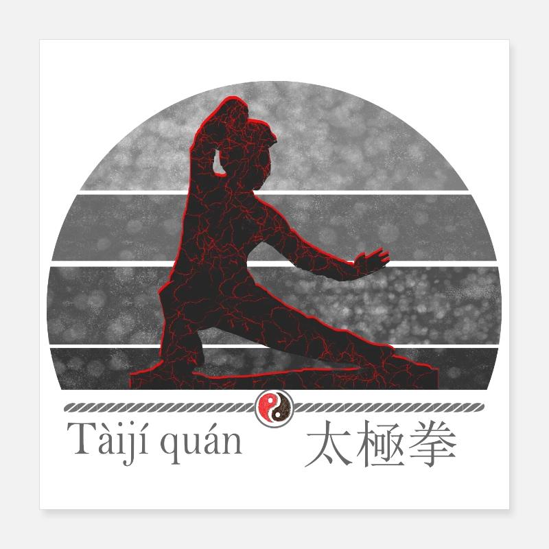 Tai Chi Fighter - Training Outfit Gift Poster 16" x 16" (40x40 cm)
