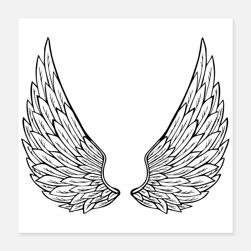 ailes d'anges Poster 40 x 40 cm