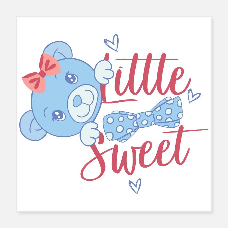 Cute teddy bear Poster 16" x 16" (40x40 cm)