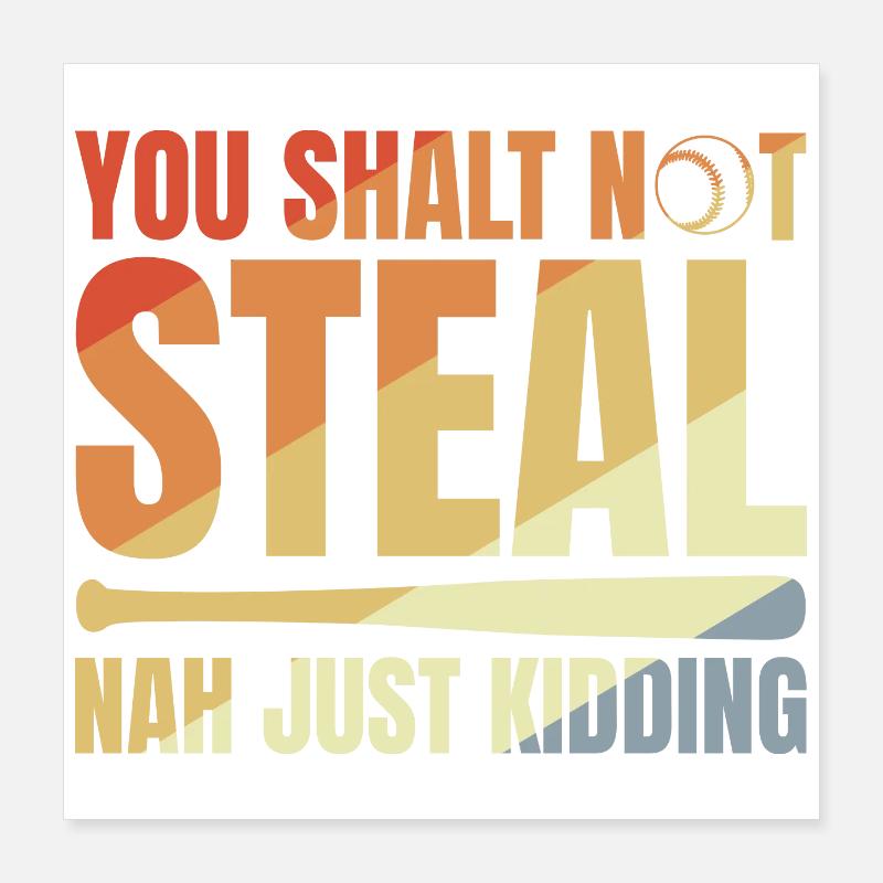 Baseball Joke Poster 16" x 16" (40x40 cm)