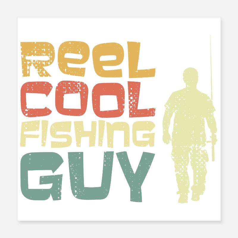 Cool angler Poster 16" x 16" (40x40 cm)