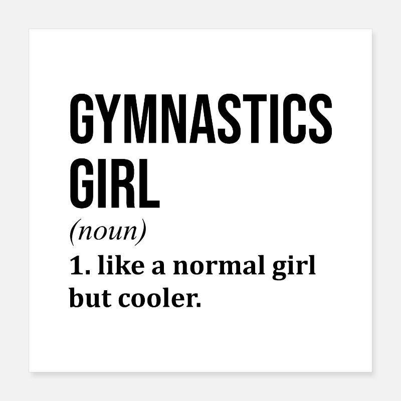 gymnastique Poster 40 x 40 cm