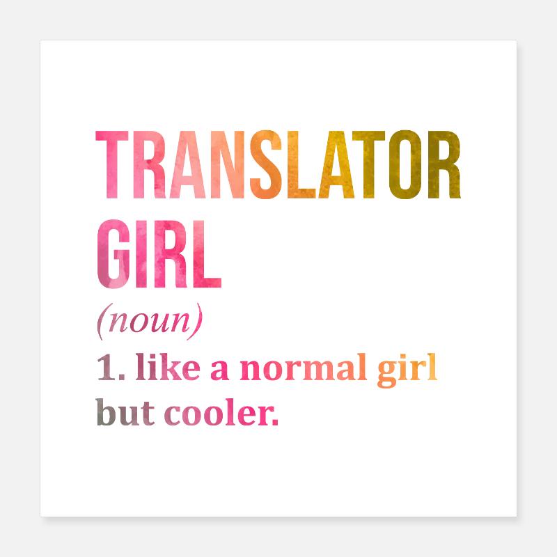 traduction Poster 40 x 40 cm