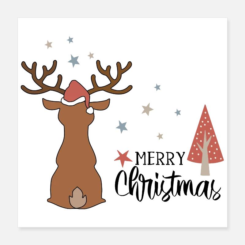 Un design idéal pour Noël Poster 40 x 40 cm