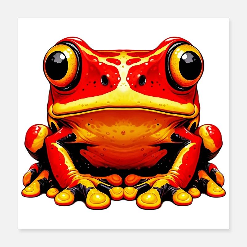 Frog Poster 16" x 16" (40x40 cm)