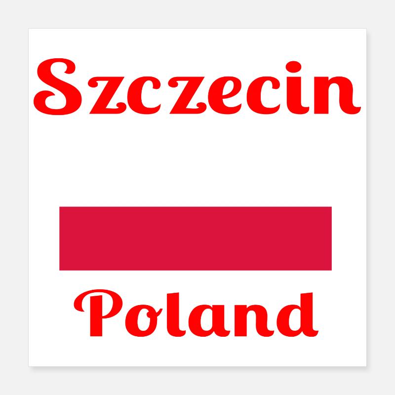 Szczecin Pologne - Imprimés élégants Poster 40 x 40 cm